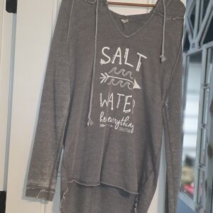 Source Unknown Gray 'Salt Water' Pullover Hoodie